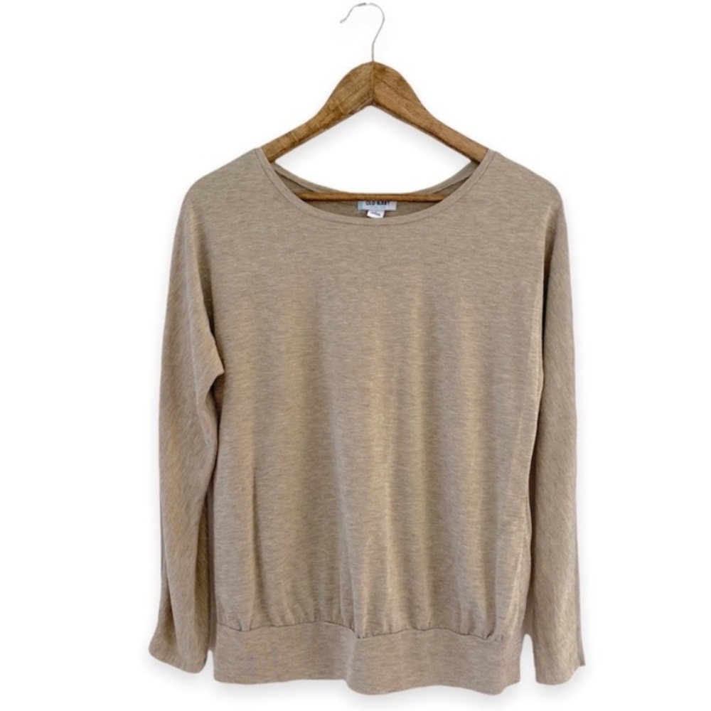🌺5/$25 Old Navy Glitter Taupe Sweater - Picture 1 of 2